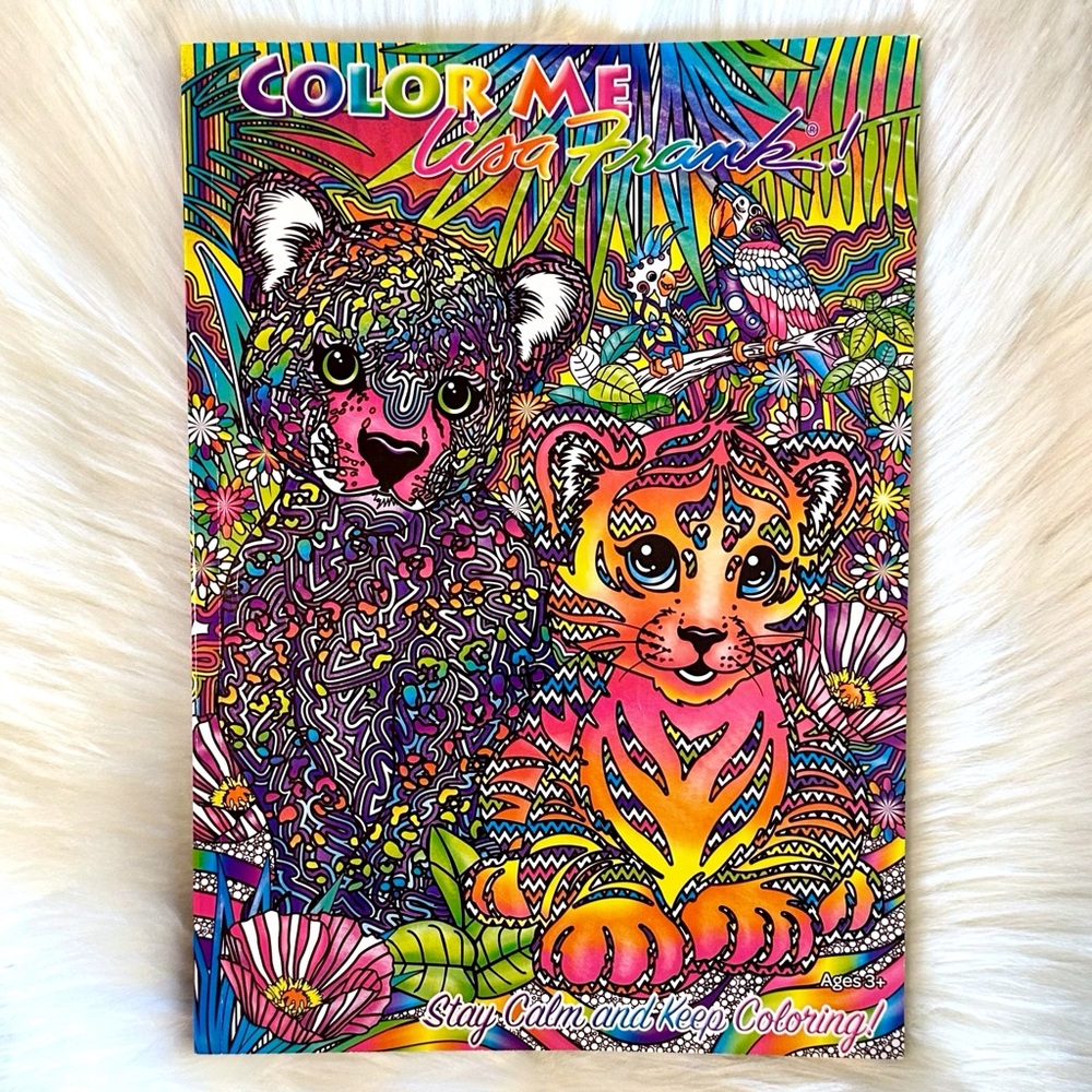 Lisa Frank ‘Stay Calm & Keep Coloring’ Stress Relief Adult Coloring Book